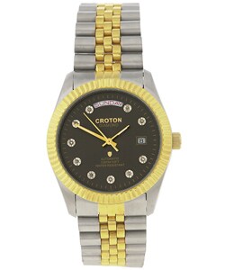 Croton Men's 'Famous Look' Diamond Automatic Watch