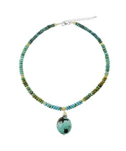 Turquoise and Camel Jasper Fashion Necklace