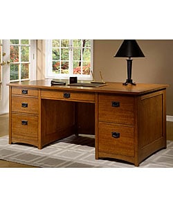 oak executive desk