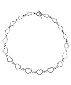 14k Gold Open Heart Necklace