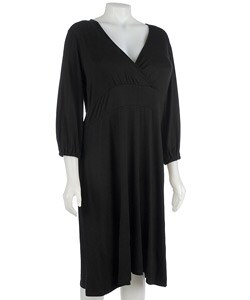 RGL New York Plus Size Surplice Dress