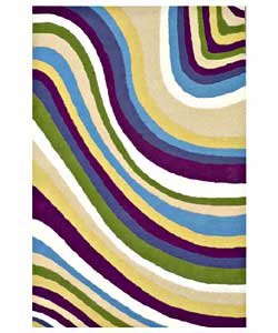 Hand-tufted Color Wave Kids' Rug (4' x 6')