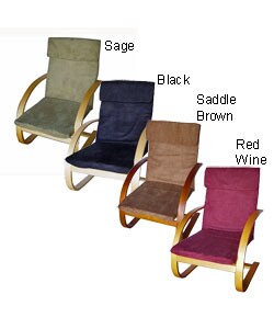 Bentwood Chair with Padded Microsuede Seat