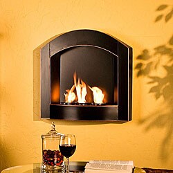 Arch Top Wall Mounted Gel Fuel Fireplace