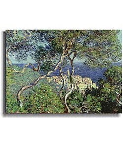 Landscape at Bordighera by Monet Stretched Canvas