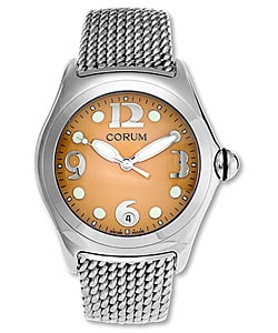 Corum Bubble Men's XL Orange Dial Quartz Watch
