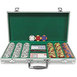 300-piece Tri-Color Poker Chip Set