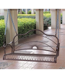 Sun Ray Iron Porch Swing