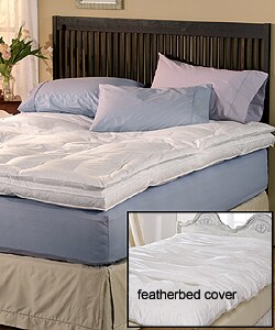 Luxury Down on Top Featherbed with Cover Set