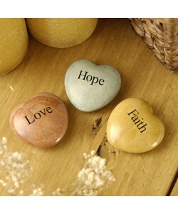 Inspirational Stone Hearts (Set of 3)