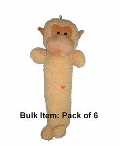 Party Pets Colossal 20-inch Monkey Dog Toy (Case of 6)
