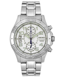 Seiko Men's Chrono Telemeter Steel Watch