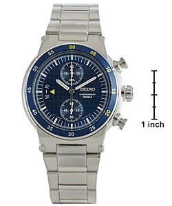 Seiko Men's Chronograph Blue Dial Watch