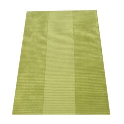Indo Hand-knotted Green Rug (5' x 7')
