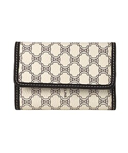 Celine Ivory Logo Key Holder