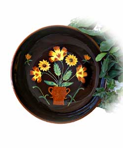 Handpainted English Sunflower Pasta Salad Bowl