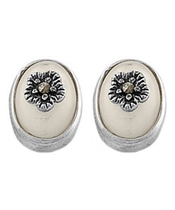 Sterling Silver Mother of Pearl Earrings