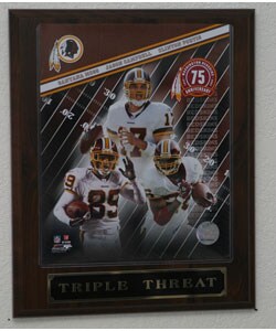 Big 3 Washington Redskins Plaque