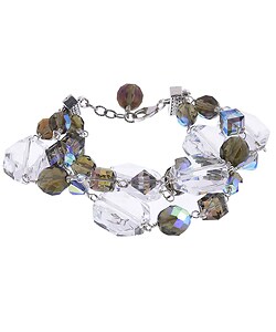 Charming Life Special Occasion Crystal Triple Strand Bracelet