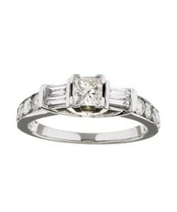 14k White Gold 1ct TDW Diamond Engagement Ring (G, I1-2)