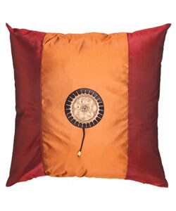 Tangerine and Crimson Decorative Pillow Sham