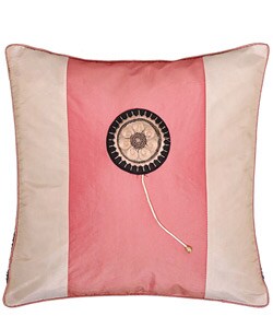 Pink and Peach Decorative Pillow Sham