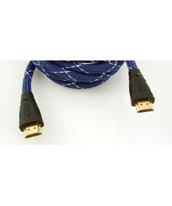 Set of 2 Gold Plated Braided HDMI-HDMI Cables