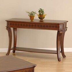 Checked Inlay Console Table
