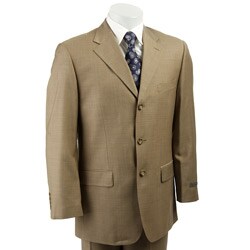 Massimo Genni Men's Tan 3-button Suit