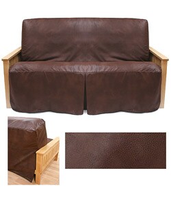 Full Size Outback Rust Skirted Futon Slipcover