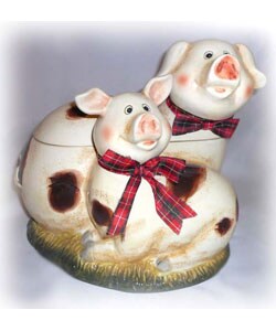 Happy Piggy Large Cookie Jar