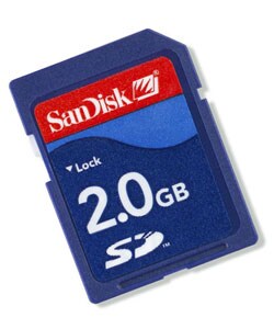 SanDisk 2GB Secure Digital Memory Card (Case of 5)