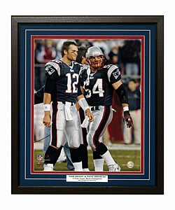 Tom Brady and Teddy Bruschi Framed Art