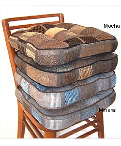 Geometric Tweed Non-slip Chair Pads (Case of 4)