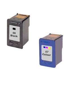 HP 56 & 57 Ink Cartridge Combo (Remanufactured)