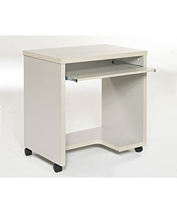 Computer Cart with White Finish