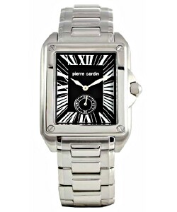 Pierre Cardin Black Dial Stainless Steel Watch