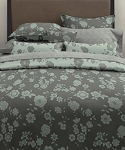 Asian Floral Smoke Decorative Pillow Set