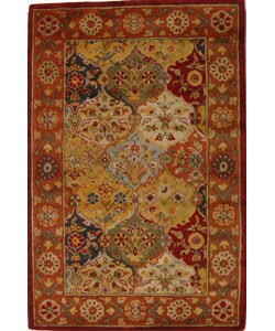 Handmade Heritage Bakhtiari Multi/ Red Wool Rug (4' x 6')