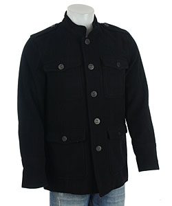 Kenneth Cole Reaction Men's Military Inspired Wool Coat