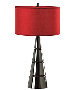 Attitude Black Chrome Finish Table Lamp
