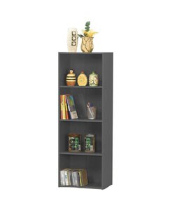 Black 4-tier Storage Cubbies