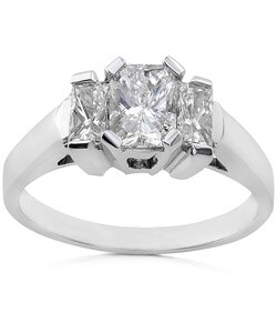14k White Gold 1 1/4ct TDW Diamond Engagement Ring (H-I, SI)