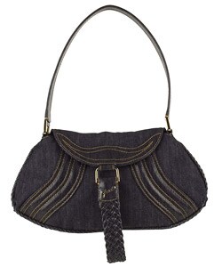 Fendi Denim Blue Small Denim Handbag