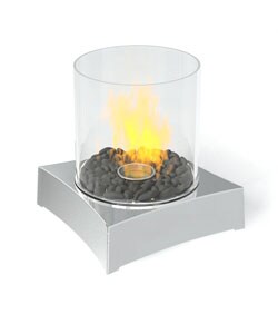 Red Volcano Brushed Stainless Centerpiece