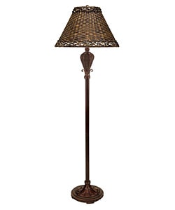 Overstock Floor Lamps on Tropical Wicker Floor Lamp   Overstock Com