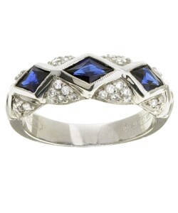 Tacori Platinum Sapphire and Diamond Ring