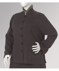 Reality Plus Women's Plus Size Button-down Jacket