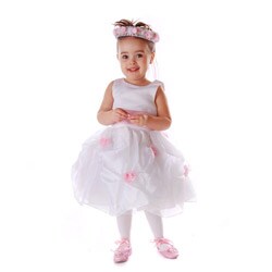 Sophia's Style White Flower Girl Dress
