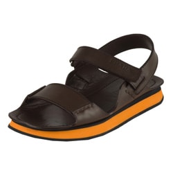 Prada Men's Brown Leather Sandals - Overstockâ„¢ Shopping - Top Rated ...